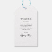 エレガシンプルントウェディングウェルカムギフトラベル ギフトタグ (正面)