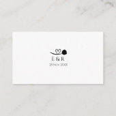 エレガシンプルントウェディングシャワーギフトレジストリ エンクロージャーカード (裏面)