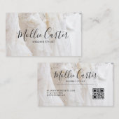 エレガシンプルントウェディングスタイリストエージェントプランナードレス 名刺 (正面/裏面)