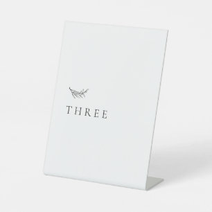 エレガシンプルントウェディングテーブル番号 台座サイン