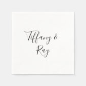 エレガシンプルントウェディングナプキンス スタンダードカクテルナプキン (正面)