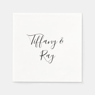 エレガシンプルントウェディングナプキンス スタンダードカクテルナプキン