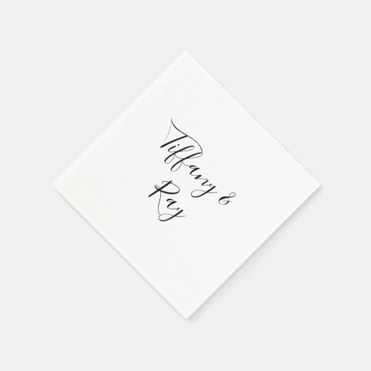 エレガシンプルントウェディングナプキンス スタンダードカクテルナプキン (角)