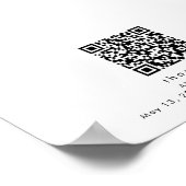 エレガシンプルントウェディングハネムーンファンドの看板 ポスター (角)