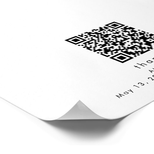 エレガシンプルントウェディングハネムーンファンドの看板 ポスター (角)