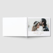 エレガシンプルントウェディングフォトゲストブック ゲストブック (全面)