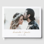 エレガシンプルントウェディングフォトゲストブック ゲストブック (正面)