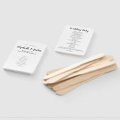 エレガシンプルントウェディングプログラムファン ハンドファン (組立なし)