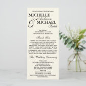 エレガシンプルントウェディングプログラム プログラム (スタンド正面)