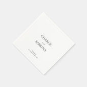 エレガシンプルントウェディングペーパーナプキン スタンダードカクテルナプキン (角)