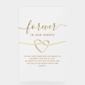 エレガシンプルントウェディングメモリアル アクリルサイン (正面)