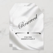 エレガシンプルントウェディング予約座大ラベル (正面/裏面)