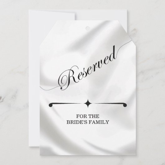 エレガシンプルントウェディング予約座大ラベル (正面)