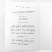 エレガシンプルントウェディング詳細エンクロージャ 三つ折り招待状 (内部最初)