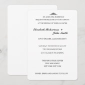 エレガシンプルント結婚式 招待状 (正面/裏面)