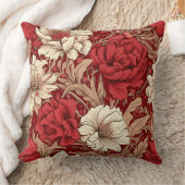 エレガシンプルンフランスのレッドコテージ クッション (ブランケット)