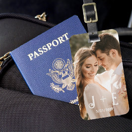 エレガスタイリッシュントな結婚式の写真 ラゲッジタグ