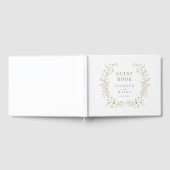 エレガットカラフルワイルドフラワー結婚ボホのゲストブック ゲストブック (全面)