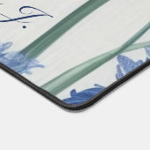 エレガパーソナライズされたンス：アガパンツスフローライニシャル デスクマット (コーナー)