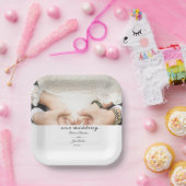 エレガパーソナライズされたントウェディングパーティー紙プレート ペーパープレート (パーティー)