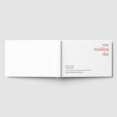 エレガパーソナライズされたントウェディング披露宴婚約 ゲストブック (全面)