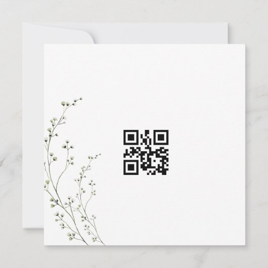 エレガパーソナライズされたントウェディング招待状 セーブザデート (裏面)