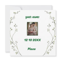 エレガパーソナライズされたントウェディング招待状