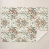 エレガビクトリアンンス:ソフトパステルパターン シェルパブランケット (正面(横))