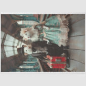 エレガビクトリアンンドレスのマウスカップルの切り離し 薄葉紙 (正面)