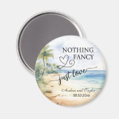 エレガファンシーントな結婚式の好意を愛する何もない マグネット (正面/裏面)