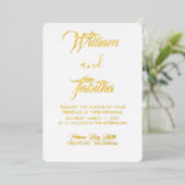 エレガフォーマルントウェディングフォイル招待状 箔招待状 (立ち正面)