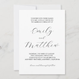 エレガフォーマルントウェディング招待状 招待状