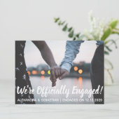 エレガモダンンスホリデ婚約したーフラットホリデーカード シーズンカード (スタンド正面)