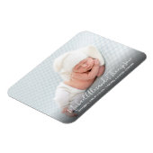 エレガモダンンス写真男の赤ちゃん誕生発表 マグネット (左側)