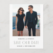 エレガモダンンス写真Save the Date Cardはがき ポストカード (正面)