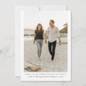 エレガモダンンス写真Save the Date Card 招待状 (裏面)