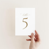 エレガモダンンス結婚のテーブル番号 招待状