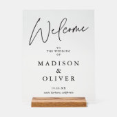 エレガモダンンス結婚ウェルカムサイン アクリルサイン (正面)