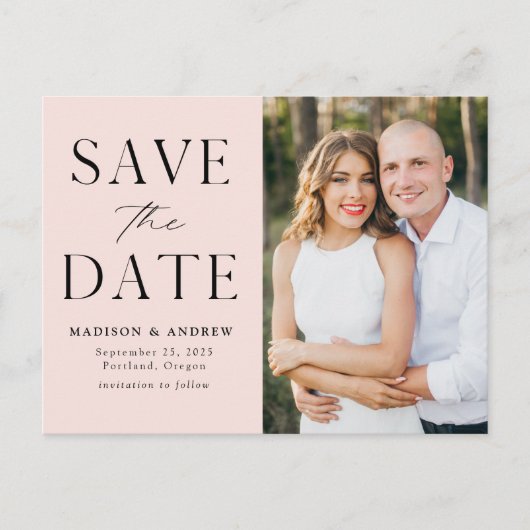 エレガモダンンス赤面写真の保存日付 案内ポストカード (正面)