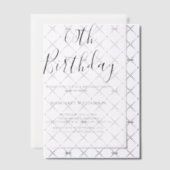 エレガモダンンス60th誕生日 ベラム紙招待状 (オフセット (招待状))