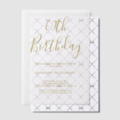 エレガモダンンス60th誕生日 ベラム紙招待状 (オフセット (招待状))