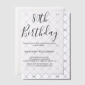 エレガモダンンス80誕生日 ベラム紙招待状 (オフセット (招待状))