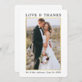エレガモダンンス·ラ感謝していブ&結婚ズ サンキューカード (正面/裏面)