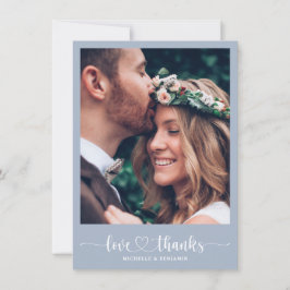 エレガモダンントな結婚式ありがとう写真カード サンキューカード