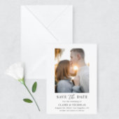 エレガモダンントな結婚式の写真の保存日付 セーブザデート