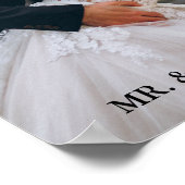 エレガモダンントな結婚式の写真 ポスター (角)