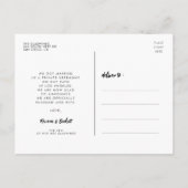 エレガモダンントな結婚式の結び目の写真 ポストカード (裏面)