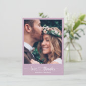 エレガモダンントウェディングありがとうフォトカード サンキューカード (スタンド正面)