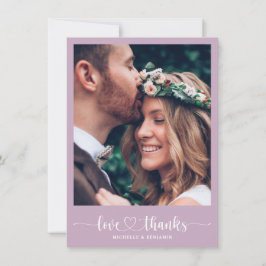 エレガモダンントウェディングありがとうフォトカード サンキューカード