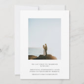 エレガモダンントウェディングはっきりした文字&写真 セーブザデート (裏面)